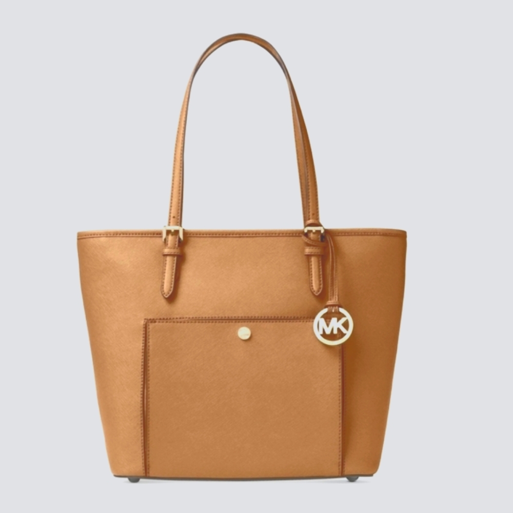 Michael Kors Large Saffiano Leather Tote Shoulder Handbag Purse Bag